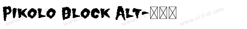 Pikolo Block Alt字体转换
